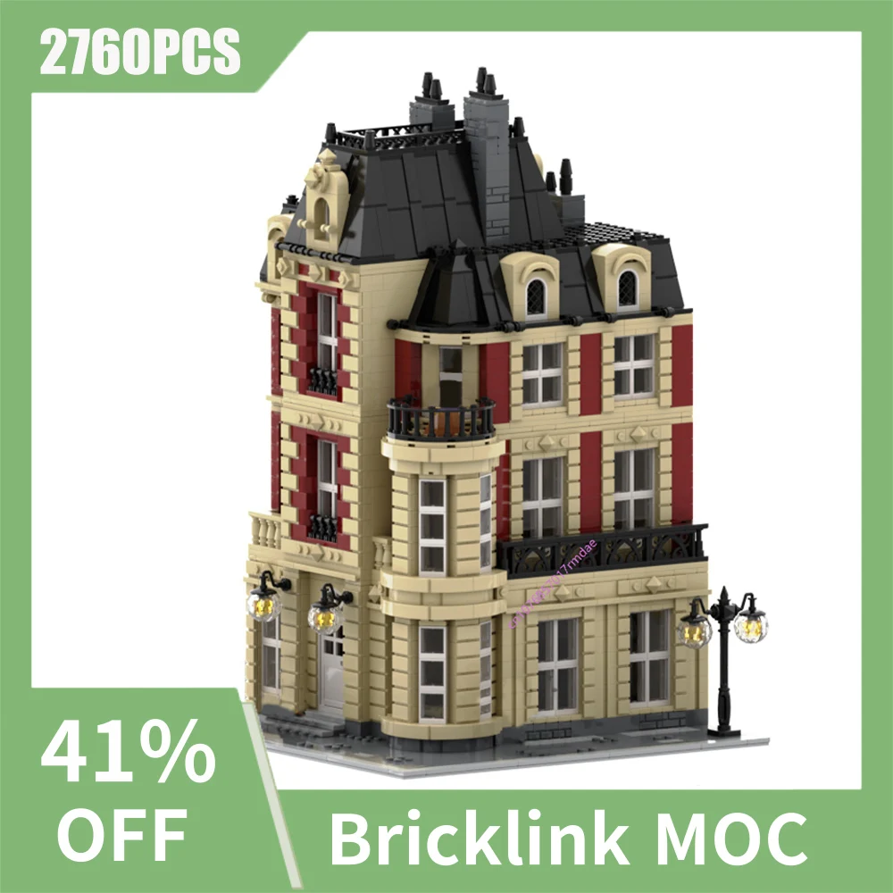 

NEW 2760PCS City Hot Selling Street View Moc Modular French Mansion buildingDIY creative ideas Children Toy birthday Gift Blocks