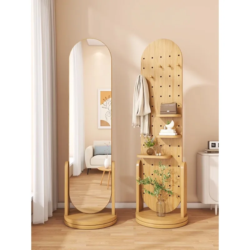 Simple Dressing Mirror Movable Rotating Household Bedroom