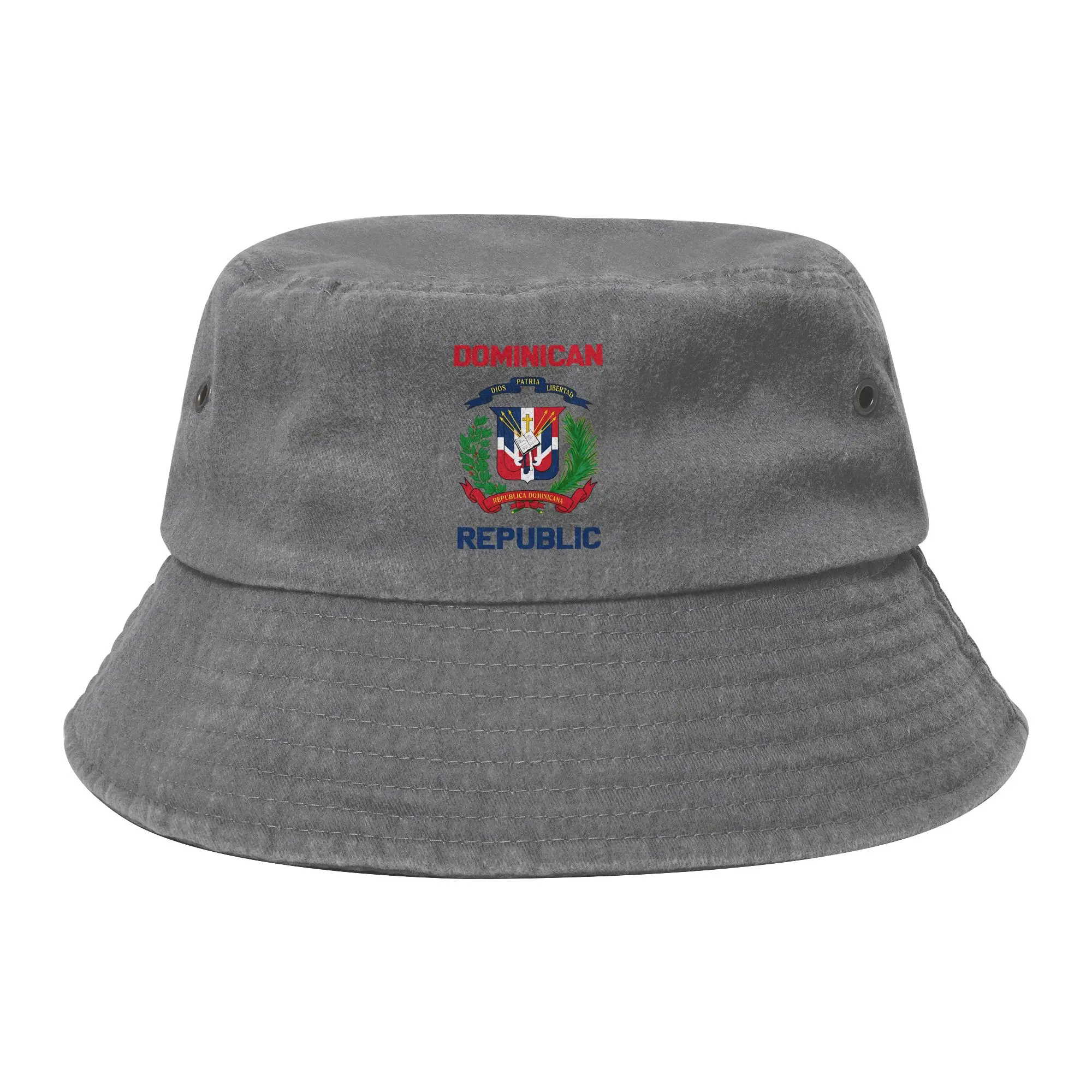 Chapeaux Bob République Dominicaine pour Femmes et Hommes – Casquette d'été en Jean Vieilli Tendance pour la Randonnée et la Pêche – Casquette Ispoti