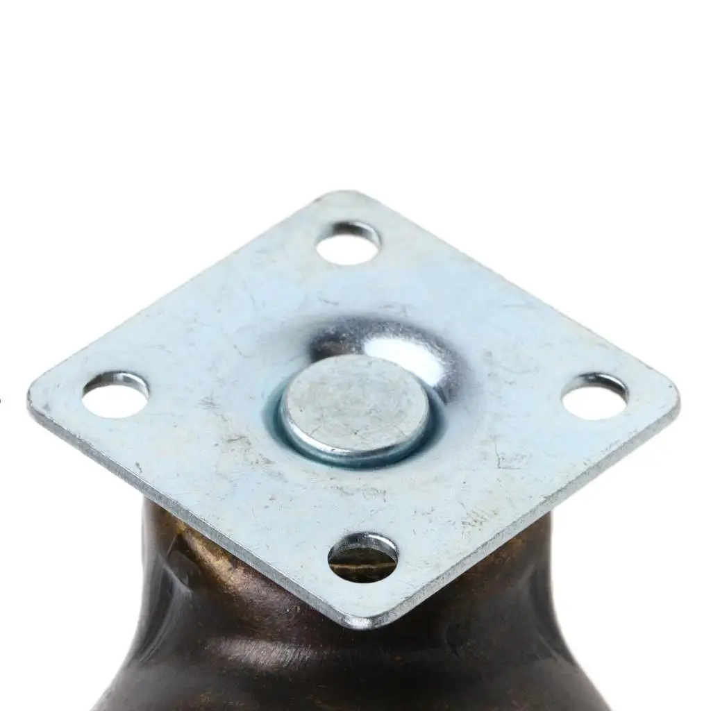 

2 Inch Universal Swivel Plate Caster Wheel Wear Resistant Polypropylene Ball with Brake for Home Hardware