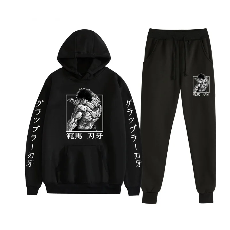 

2025Fashion Trend High-Quality Printed Hoodie Set Loose Casual Comfortable Unisex Sports Set