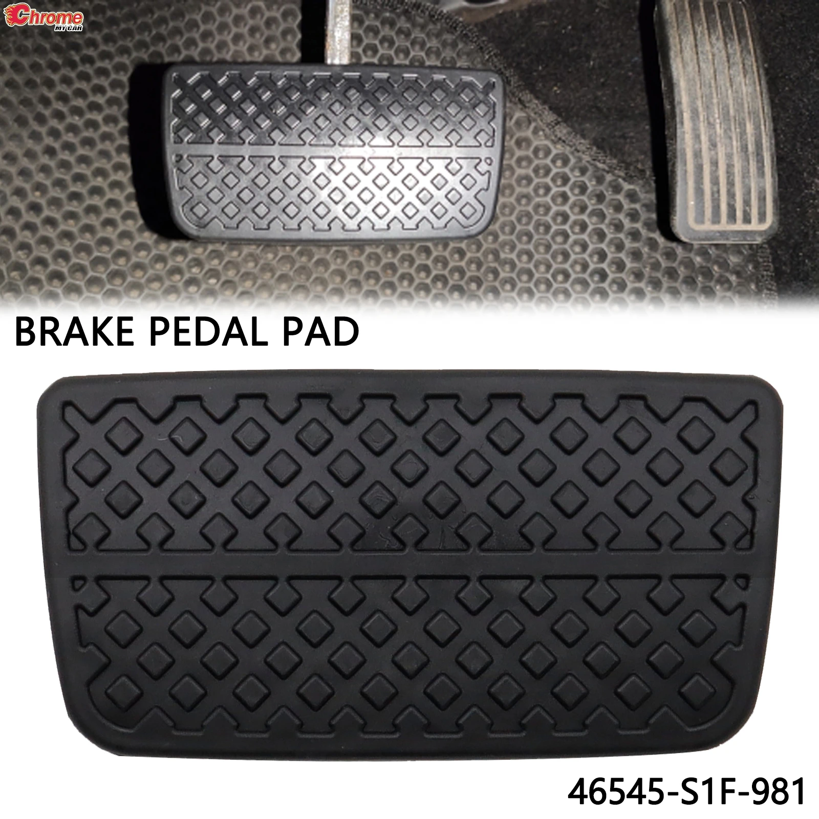 Brake Clutch Pedal Rubber Pad Cover 46545S1F981 46545-S1F-981 For Honda City Fit Jazz 2007-2013 Insight 2010 - 2014 Accessories