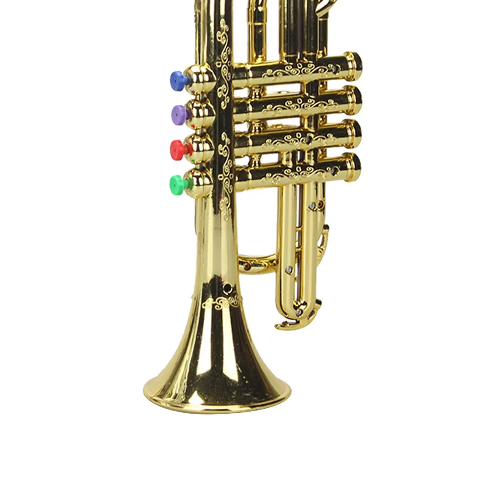 Trumpet Colored Keys Musical Instrument for Party Boys Girls Preschool
