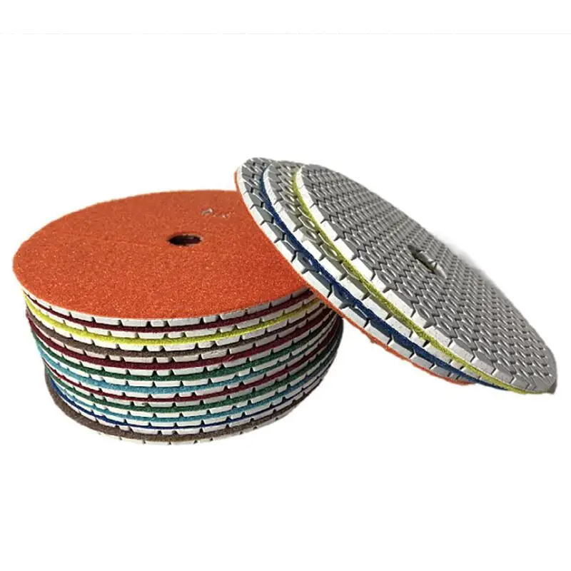 180mm 7 Zoll Diamant-Nasspolierpads für Granit, Marmor, Beton, Stein, Schleifscheibe, Schleifscheibe, Schleifwerkzeuge – Detail 9