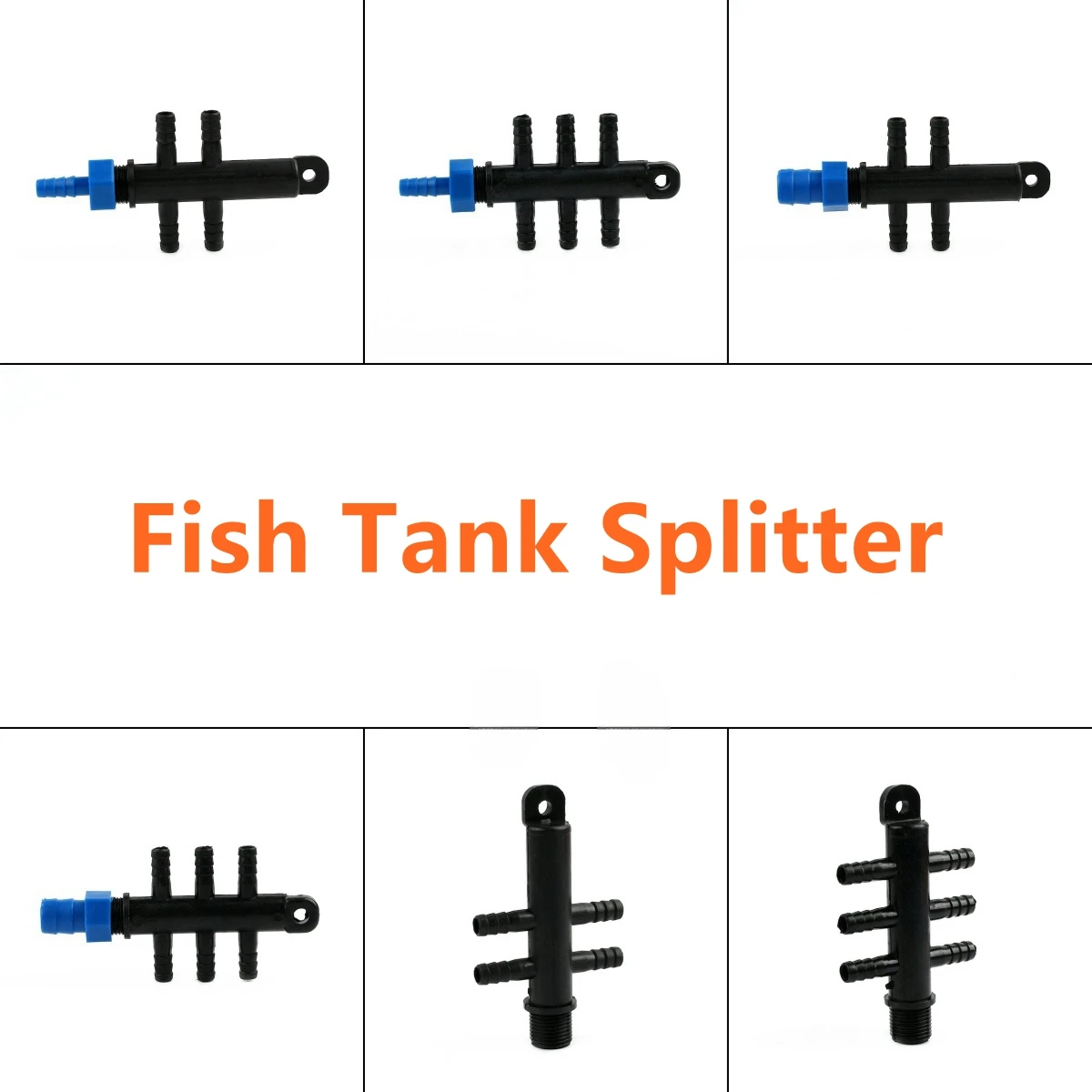 Connettore del tubo flessibile per acquario Serbatoio di pesce Regolatore dell'aria Pompa di ossigeno Gas liquido Irrigazione Pagoda Giunti 4 modi 6 modi 3-15 pezzi