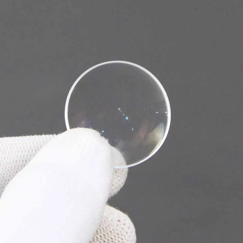 Meniscus Lens Optical Glass ZK2 Material Diameter 25mm Focal Length 59.89mm Prism Lens Customization.