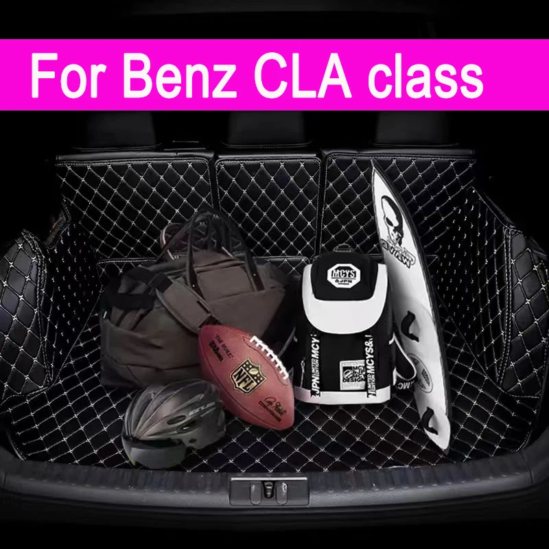 Car trunk mat for Benz CLA class C117 sedan 2013 2014 2015 2016 2017 2018 2019 interior accessories