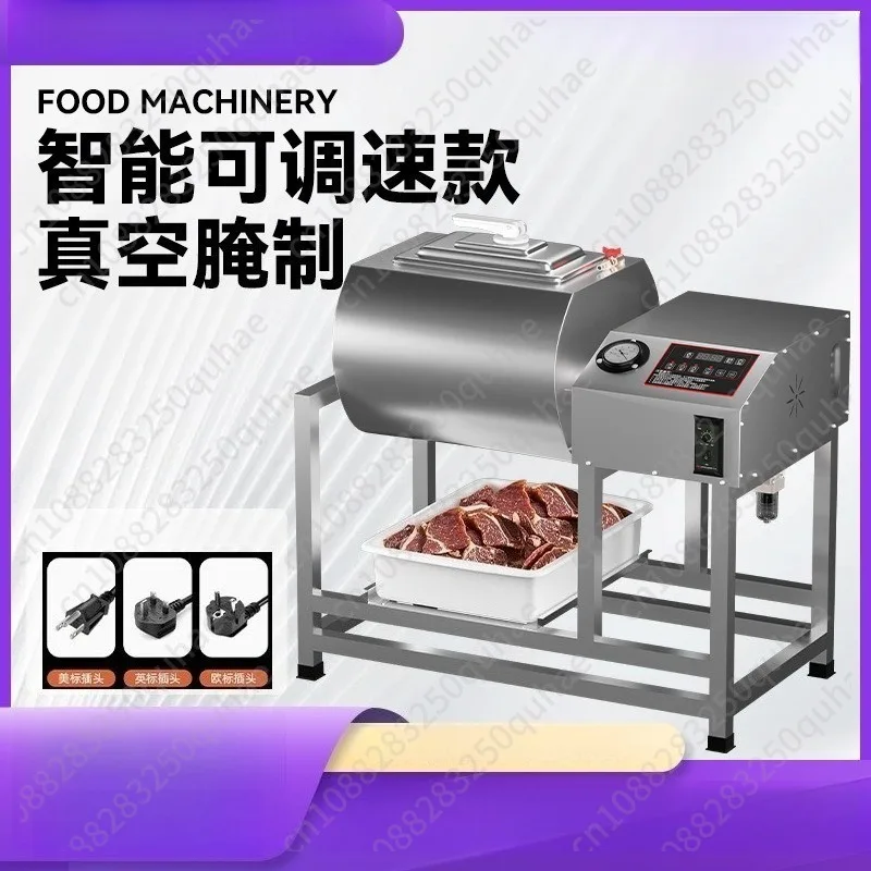 Commercial Large Capacity Vacuum Meat Tumbler, Smart Marinating Mixer For Fried Chicken Burger Shop