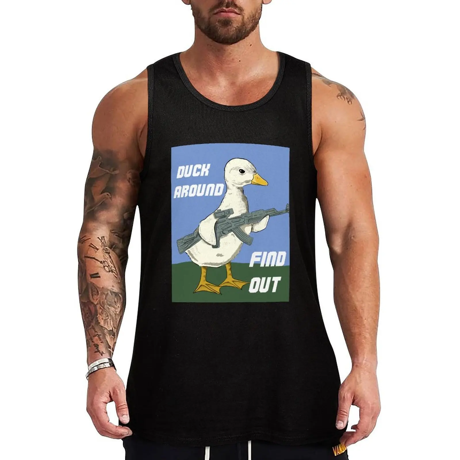 Duck Around Find Out Tank Top Outdoor UV Tank Top Sun Protection Sleeveless Shirt