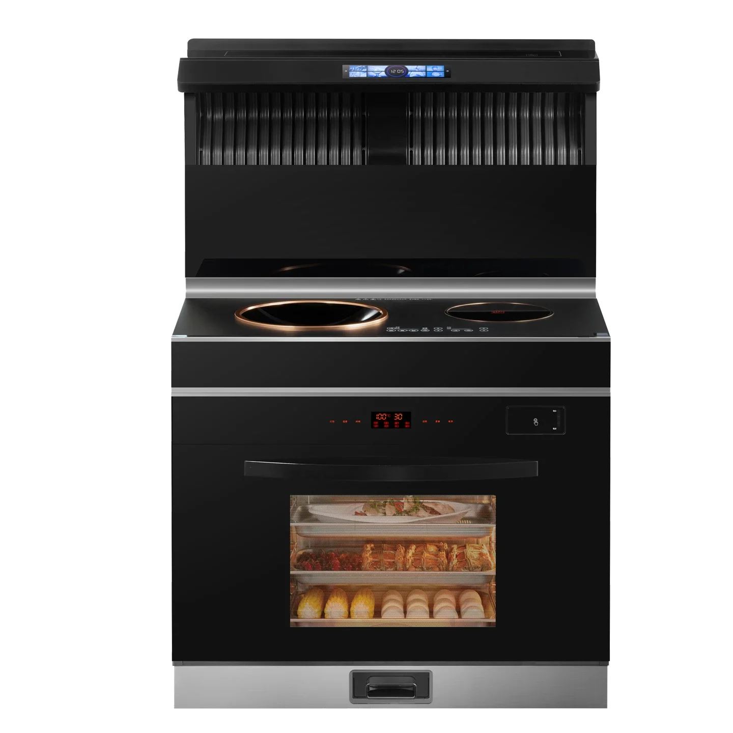 

Yibao pure electric ceramic cooker induction cooker steaming oven integrated stove household and commercial apartment integrated