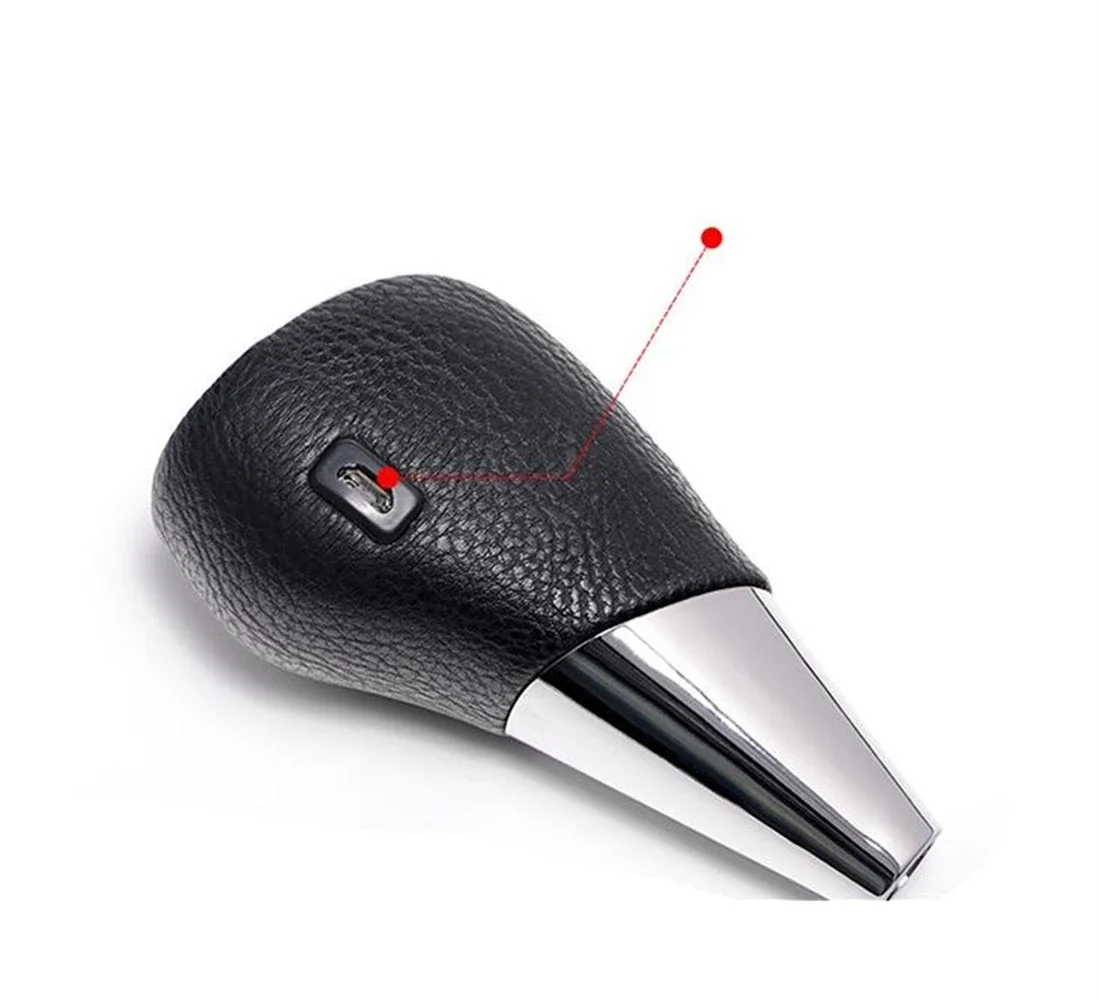 7 ألوان تغييرات المنشط مقبض ناقل حركة السيارة 5 6 سرعة R-6 سيارة LED والعتاد كرة اليد مقبض ضوء ولاعة السجائر شاحن المقابض AT