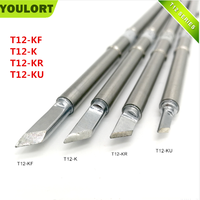 SHAPE K series T12-K  T12-KF  T12-KR KL KU T12 Series Iron Tip For FX951 STC AND STM32 OLED Soldering