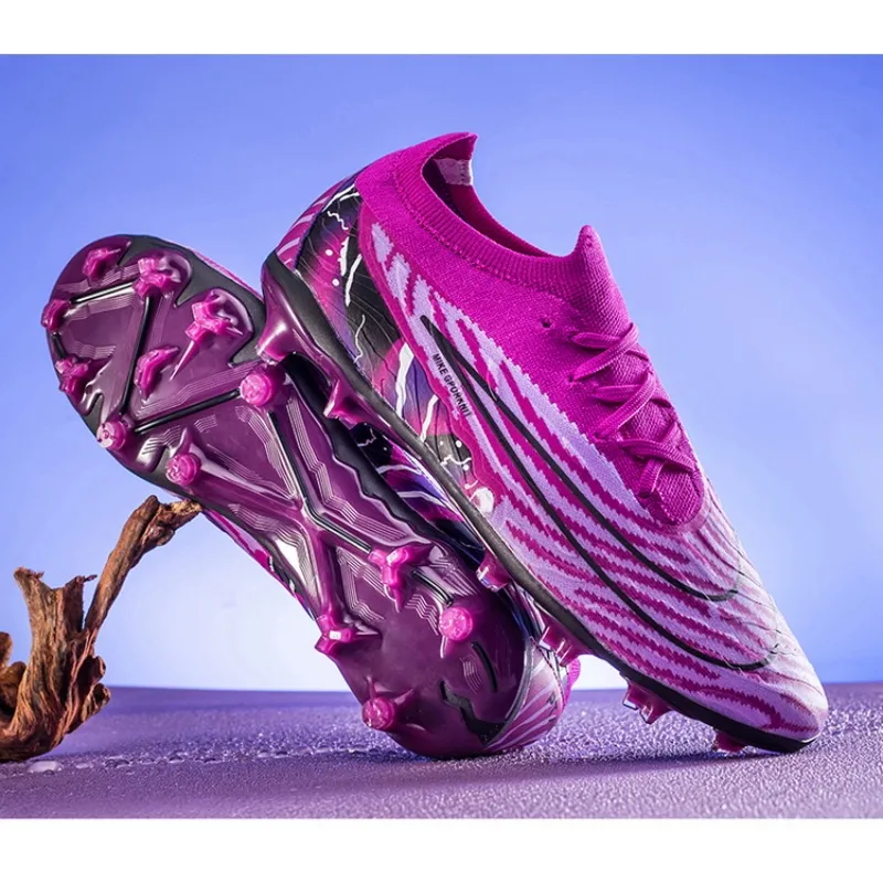 รองเท้าฟุตบอลผู้ชายแบบมืออาชีพ TF สำหรับสนามหญ้าเทียม รองเท้ากีฬากลางแจ้ง รองเท้าฝึกซ้อม