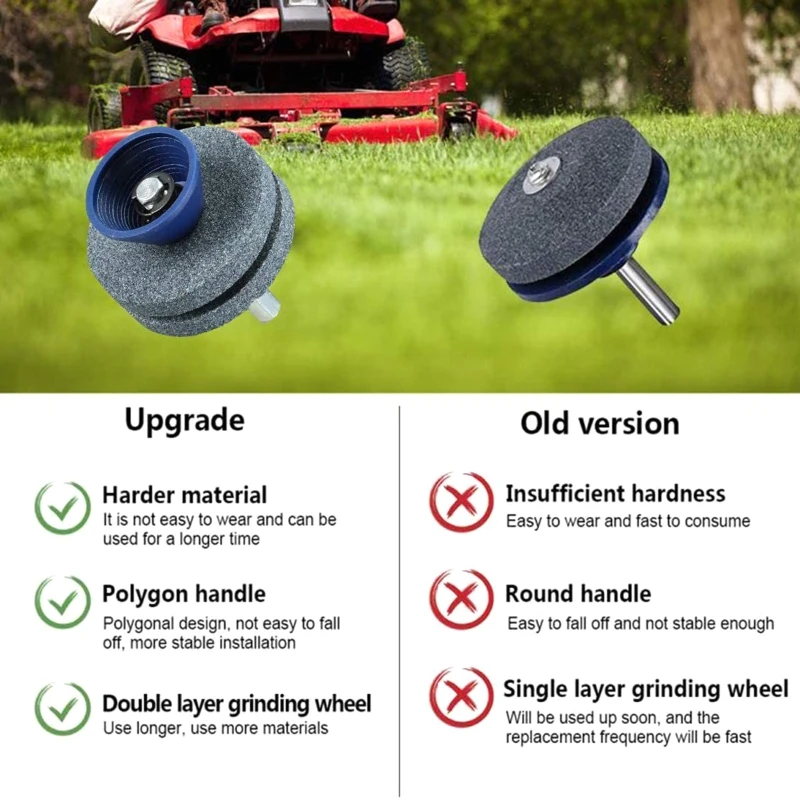 New Faster Lawn Mower Sharpener Lawnmower Sharpener Universal Grinding Rotary