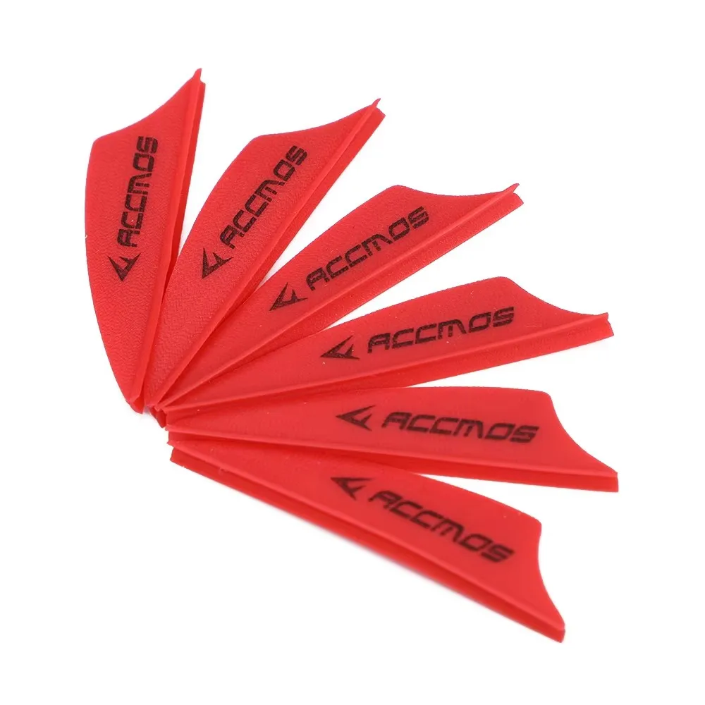 1.75 inch Archery Arrows Vanes Plastic Arrow Feather Fletching for DIY Archery Hunting Targeting Arrows (50pcs)