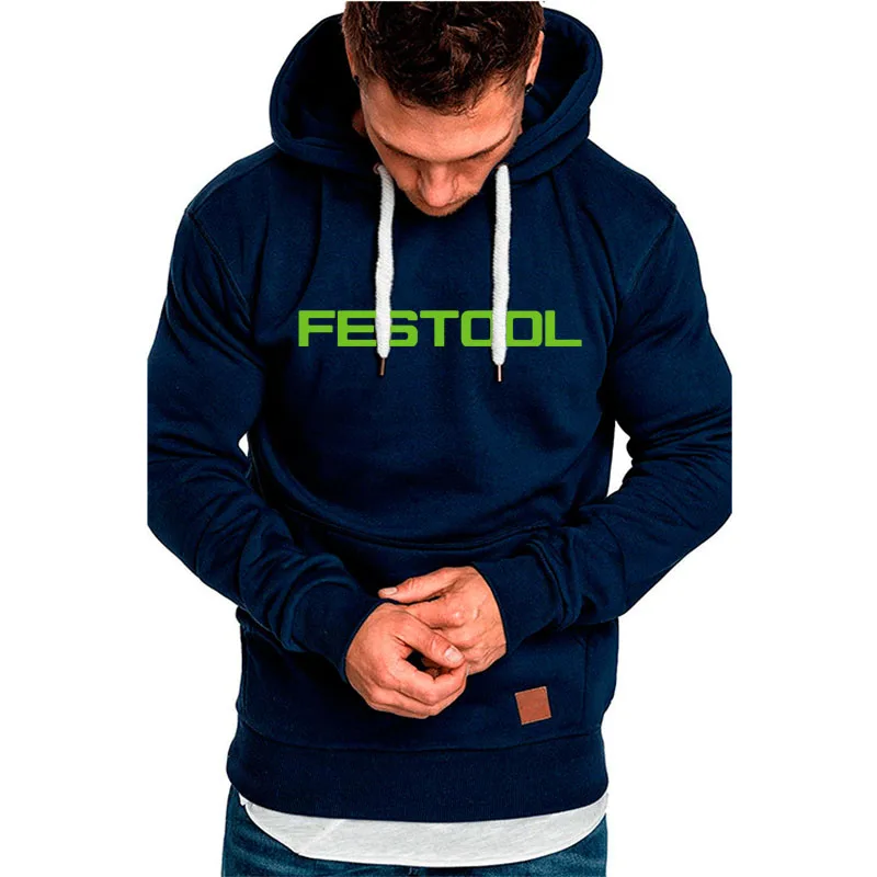 

Men's Hoodie Sweatshirt Festool tools print Casual Streetwear Comfortable Cotton Pullover Top for Youth