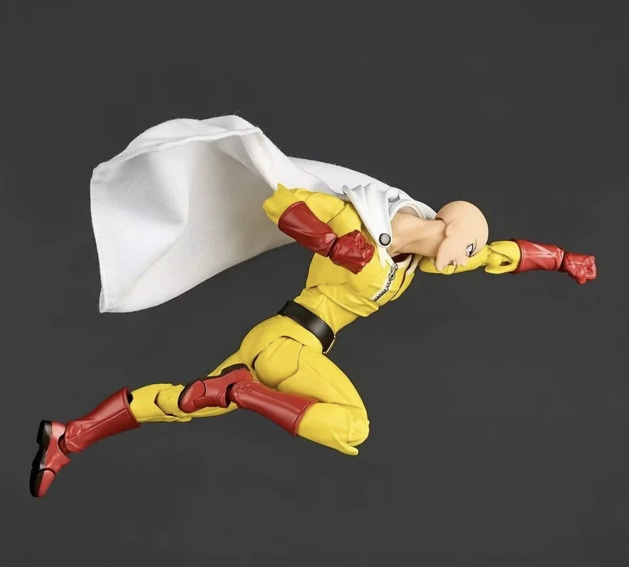 متوفر في المخزون One Punch Man Saitama مذهلة Yamaguchi Revoltech Saitama أنيمي عمل جمع أرقام نموذج اللعب هدايا عيد الميلاد