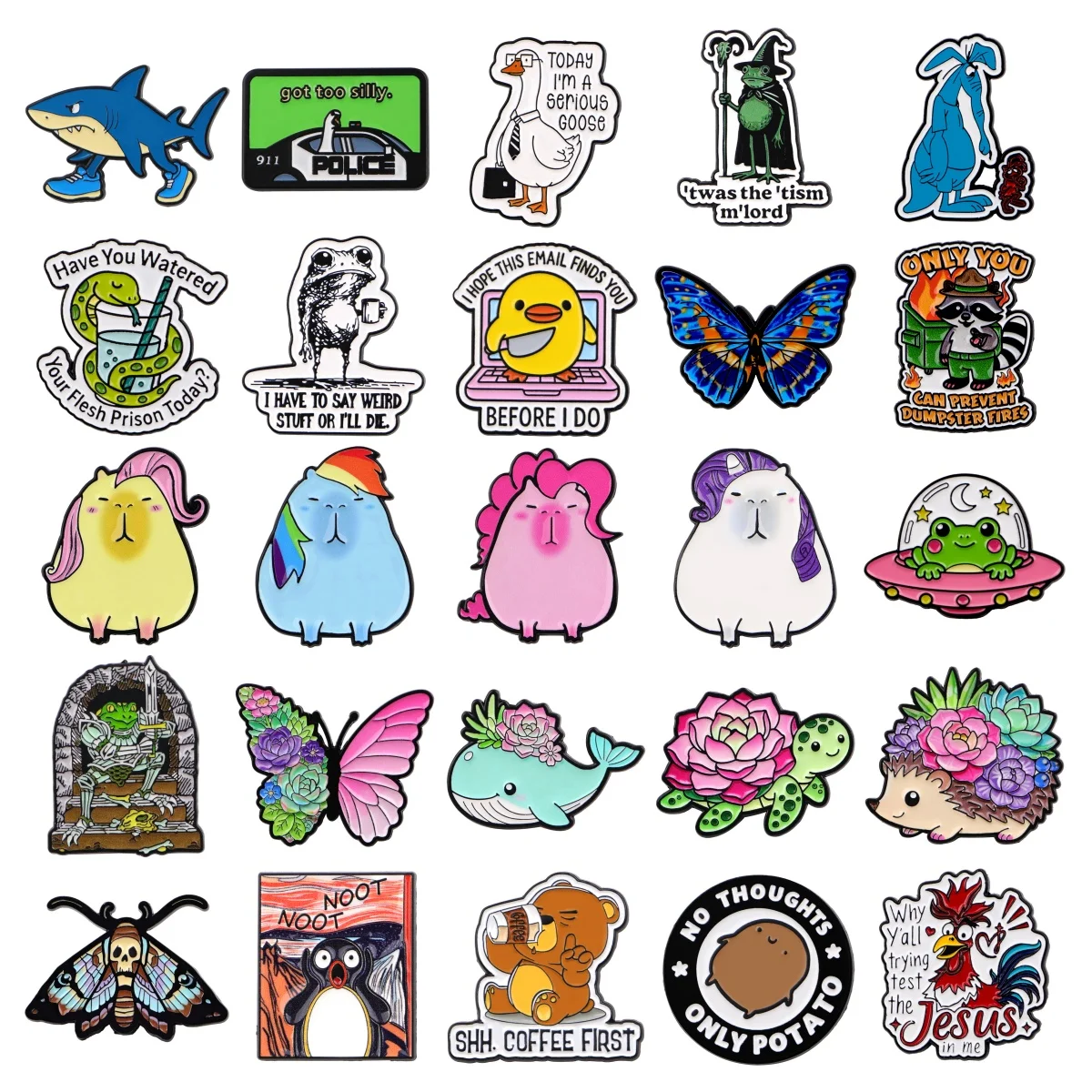 

Забавные эмалированные броши с милыми животными, значки на лацканах для рюкзака, модные ювелирные аксессуары, подарки для друзей