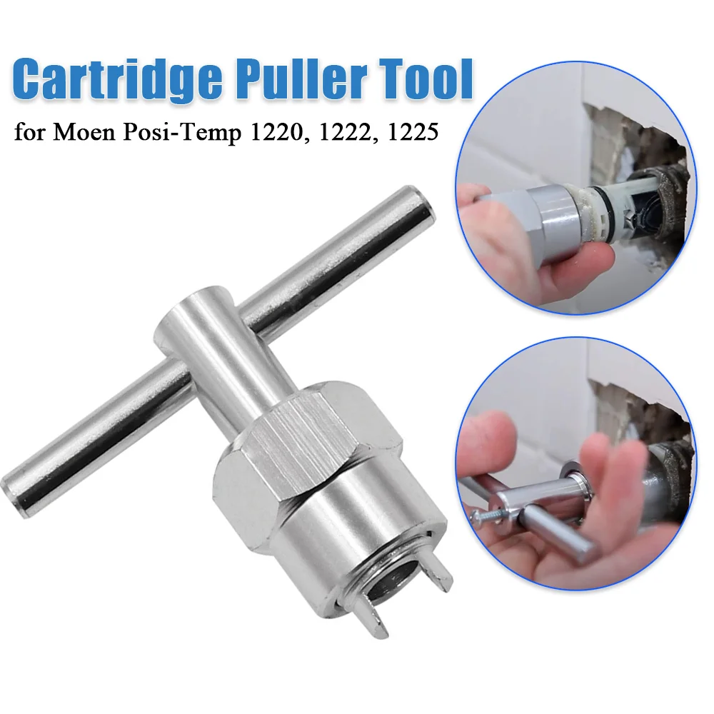 

Cartridge Puller Clip For Moen Sink Bathroom Shower Tub Faucet Install Repair Removal Wrench For Brass and Plastic Cartridges