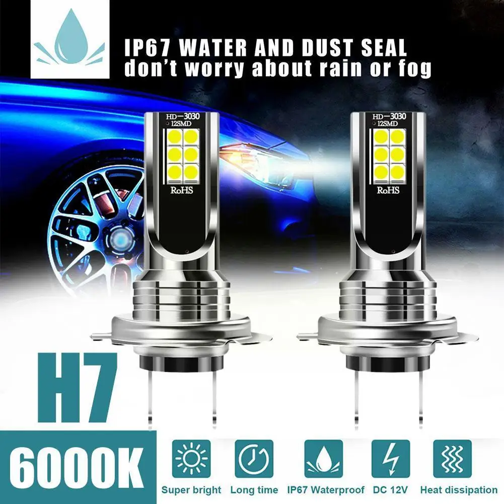 1Pcs H1 H3/H4/H7/H11 LED Car Headlight Bulb Beam Kit Bulbs 26000LM Headlight Light 12V High Fog 24v 6000K Auto Power Car