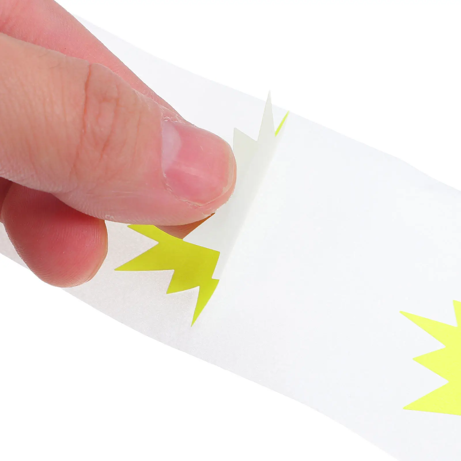 

200Pcs Blank Price Tags Fluorescent 2 Inch Burst Style Self-Adhesive Labels for Garage Sale Yard Sale Shop Display Retail