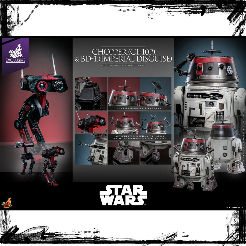 

В наличии Hottoys TMS152 CHOPPER(C1-10P)&BD-1 (IMPERIAL DISGUISE) 1/6 Кукла-солдат Фигурка Игрушки Коллекция моделей Хобби