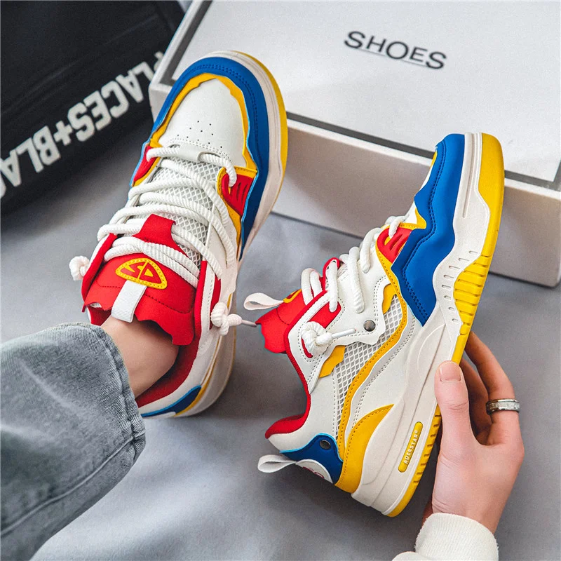 Original Skateboard Shoes Men Fashion Colorful Sneakers For Men Streetwear Hip hop Platform Shoes Men Designer Skate Sneakers