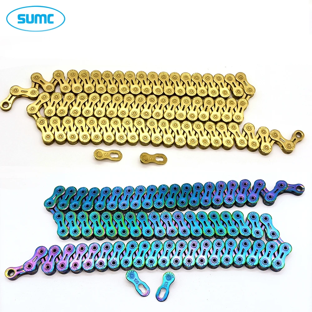 SUMC Bicycle Chain10 Speed X10 X10EL X10SL Bike Chain Mountain Road Bike MTB Chains  116 Links 10V for Shimano SRAM Bikes Part