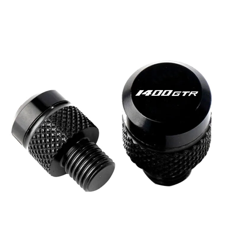 Motorcycle M10*1.25 Aluminum Screws Bolts Mirror Hole Plugs Cap FOR KAWASAKI GTR 1400 CONCOURS 2007-2017 2016 2015 GTR1400