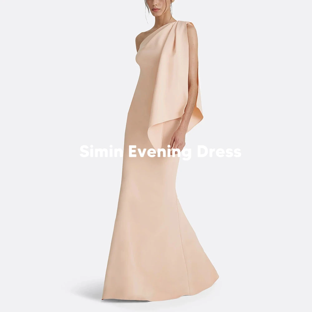 

Simin Customized Women's One-shoulder Backless Mermaid Simple Evening Dresses With Sleeveless Floor-Length Elegant Dresses 2025