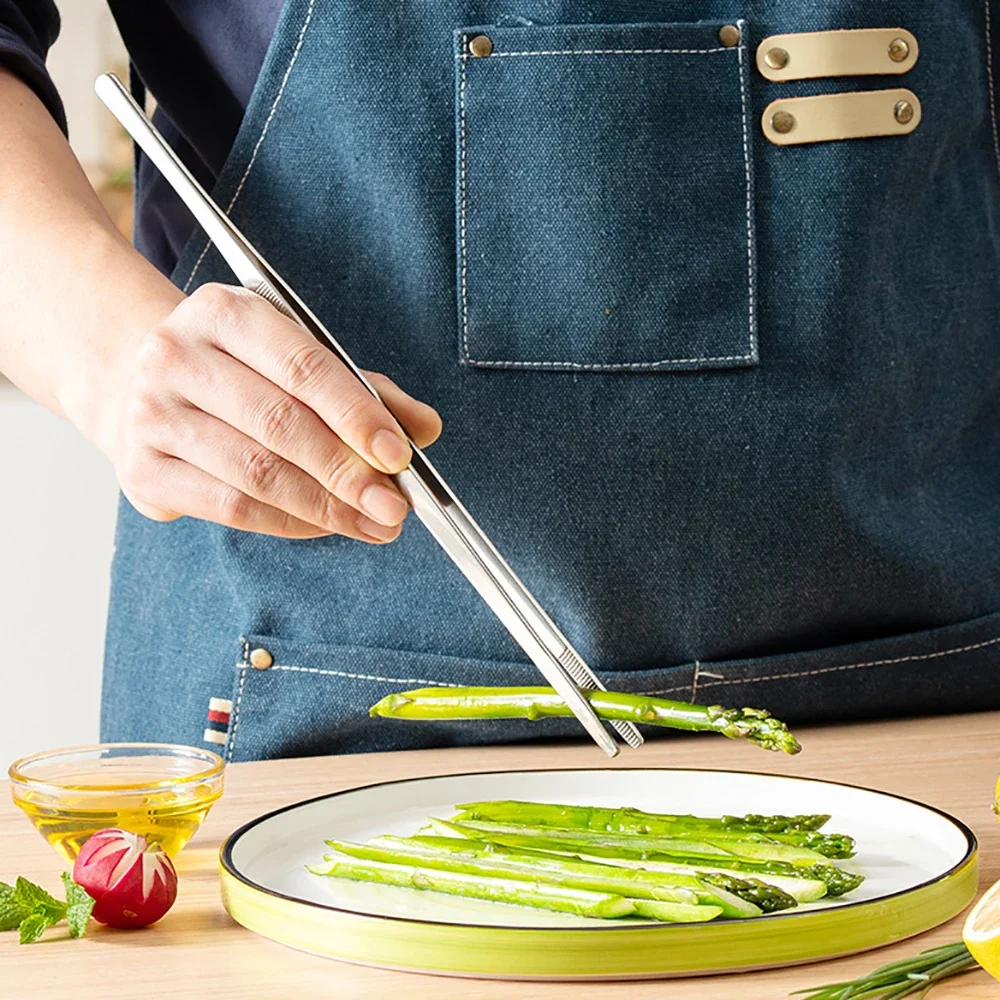 1/2/3 pçs pinças de alimentos portátil churrasco aço inoxidável cozinha bife salada braçadeira servindo buffet clipe cozinhar churrasco gadgets para casa