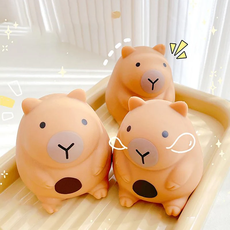 Cute Cartoon Capybara Mochi Pinching Toy Squishy Toy Slow Rebound Decompression Toys Stress Release Hand Relax Gifts