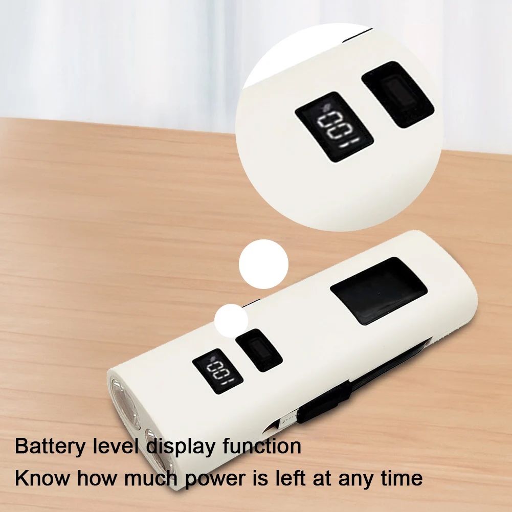 Luce per bici a LED Ricarica USB Torcia super luminosa Display di alimentazione Luce di emergenza a LED per uso in campeggio all'aperto