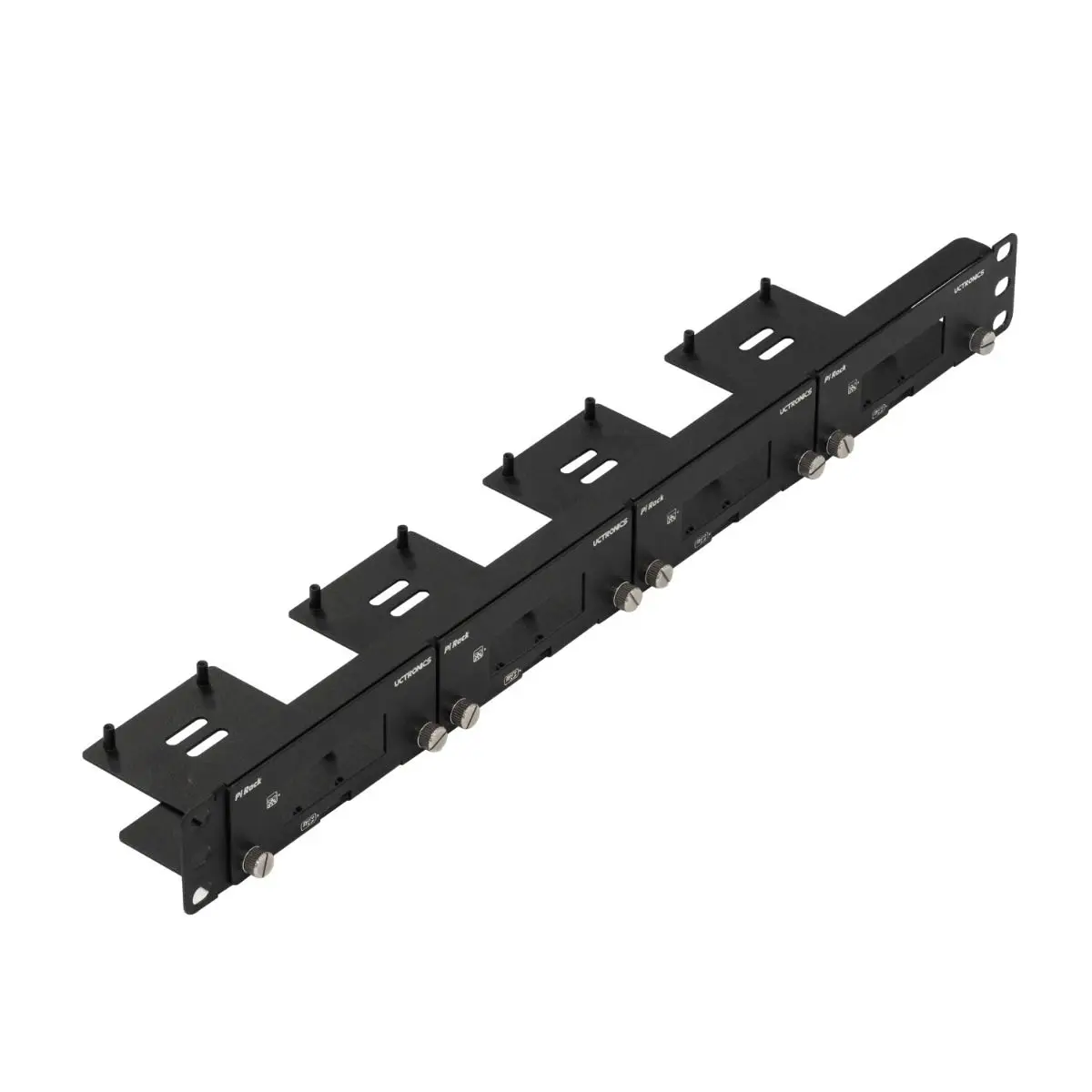 

UCTRONICS Front Removable Raspberry Pi 1U Rack Mount, with 4 Mounting Brackets for Raspberry Pi 4B, 3B+/3B, and Other B Models