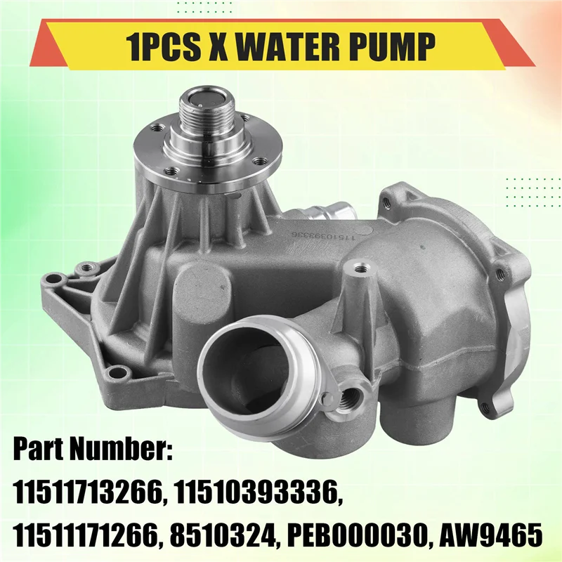 

ABTC-11511713266 Car Engine Coolant Water Pump For BMW 540I E39 1999-2003 740I 740Il E38 X5 E53 E52 11510393336 11511171266