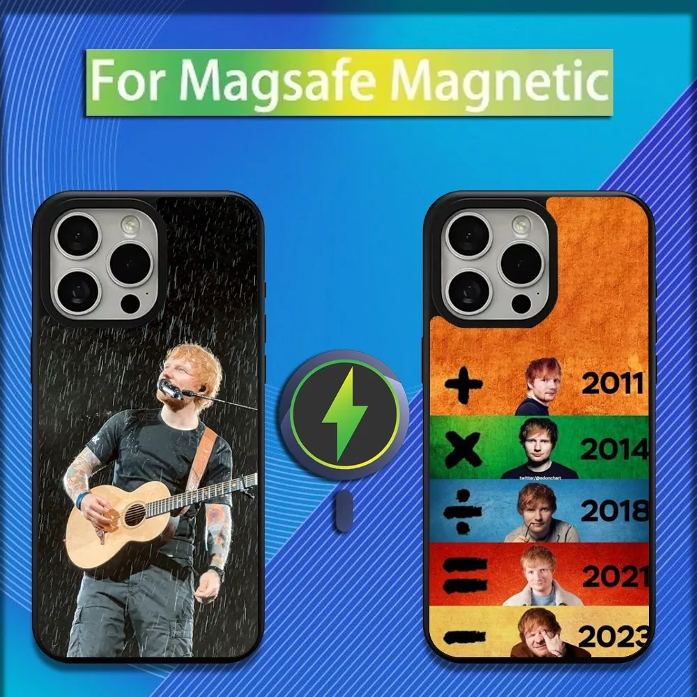 

Music E-Ed Sheeran Phone Case For iPhone 16,15,14,13,12,11,Plus,Pro,Max,Mini Magsafe Magnetic Wireless Charging