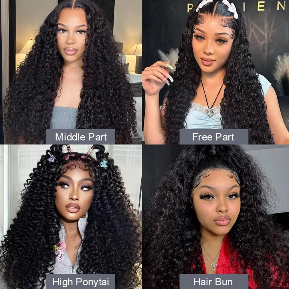 30 بوصة الدانتيل الجبهة الباروكات شعر الإنسان موجة عميقة 250% الكثافة 13x6 HD كامل الدانتيل الباروكات الأمامية شعر الإنسان 12A قبل قطعها موجة عميقة