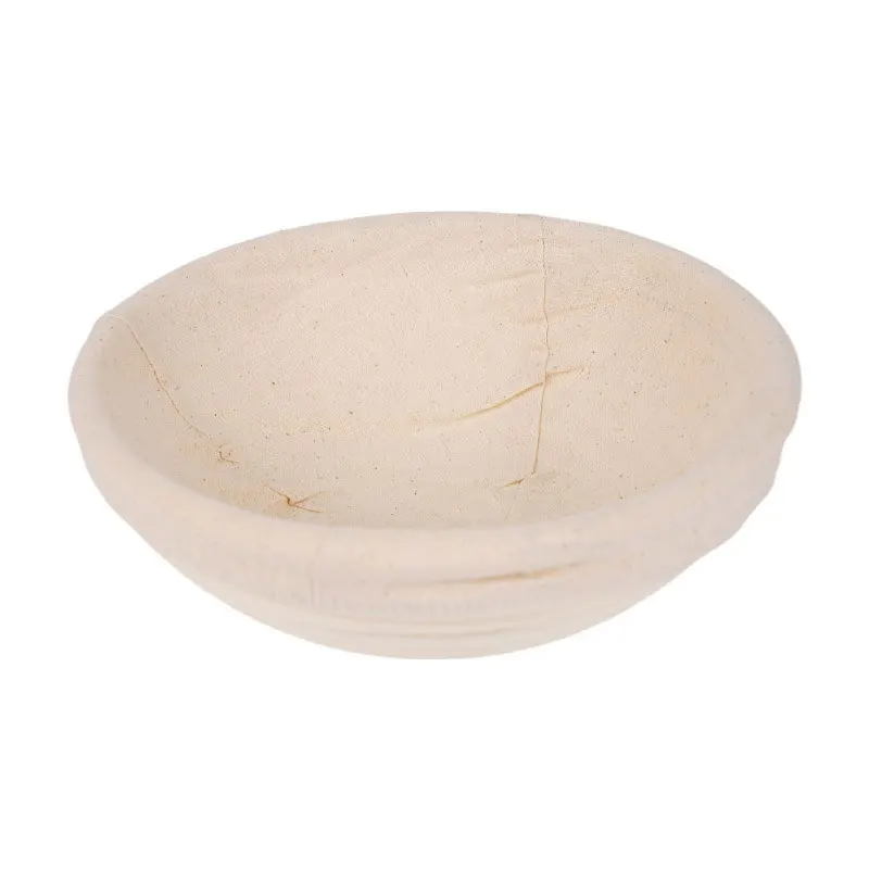 سلة تدقيق خبز الروطان البيضاوي أو المستدير ، الروطان الطبيعي اليدوي ، سلة بطانة تخمير العجين ، أدوات خبز المطبخ