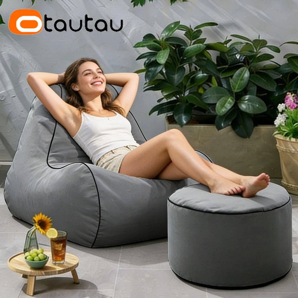 

Чехол для уличного кресла-мешка OTAUTAU, чехол для садового пуфа, плавающий чехол для кресла-мешка для бассейна SF622【Без наполнителя! Наполнитель приобретается отдельно!】