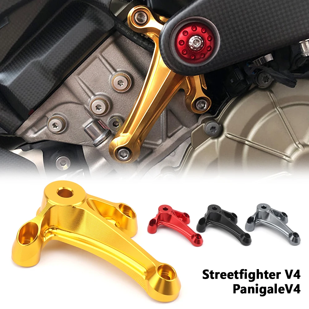 

Motorcycle Accessories Right Upper CNC Aluminum Engine Bracket For Ducati Streetfighter V4 STREETFIGHTER PANIGALE V4 Panigale V4