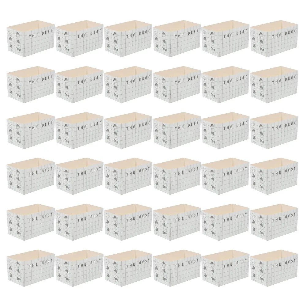 

50pcs Burger Oil Paper Tray Sandwich Boxes Oil-Proof Large Capacity For Party Favor Dessert Packing Food Container Kitchen Bar