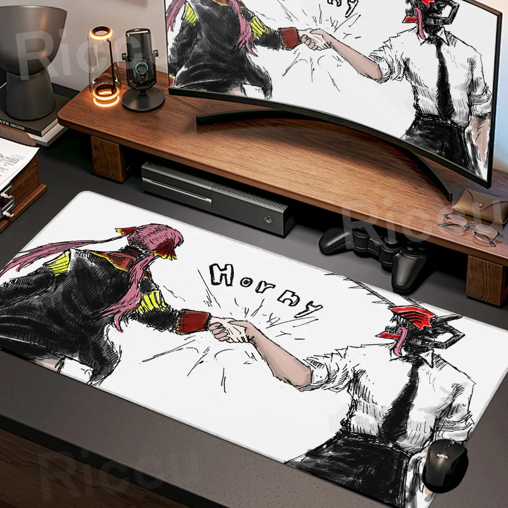 

Kawaii Mouse Pad Cartoon Chainsaw Man Pc Accessories Deskmat Gaming Mousepad Anime Rubber Mat Desk Protector Mouse Pads