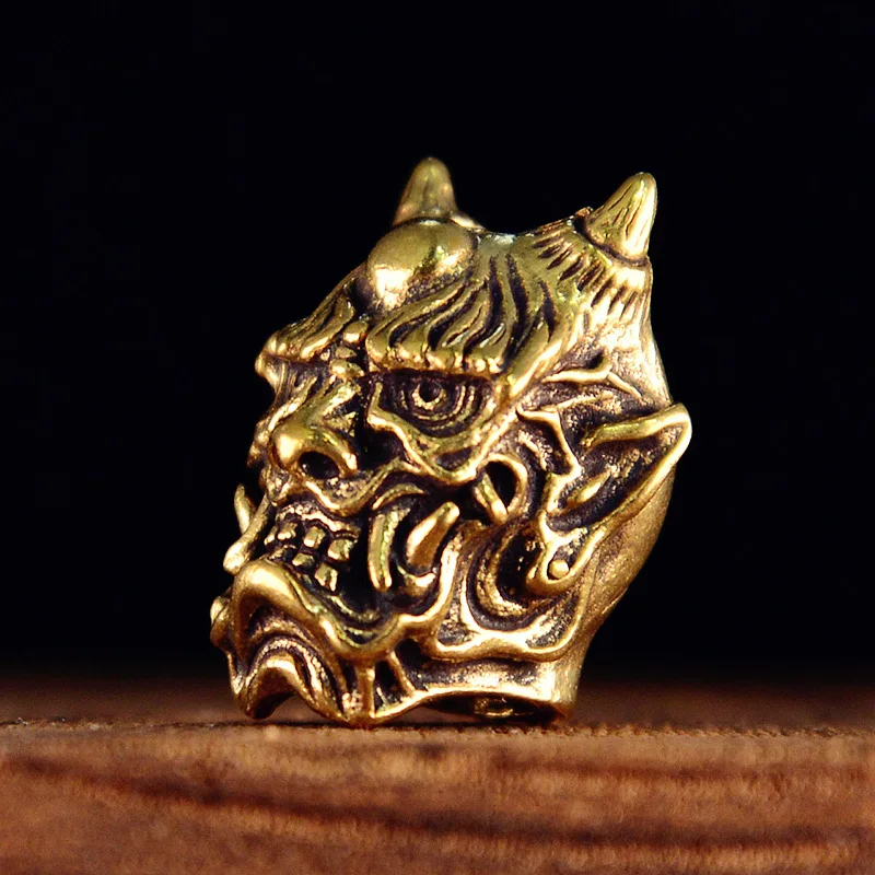 European-Style Old Ghost King Brass Key Buckle Pendant Bronze Large Aperture DIY Hand Strap Parachute