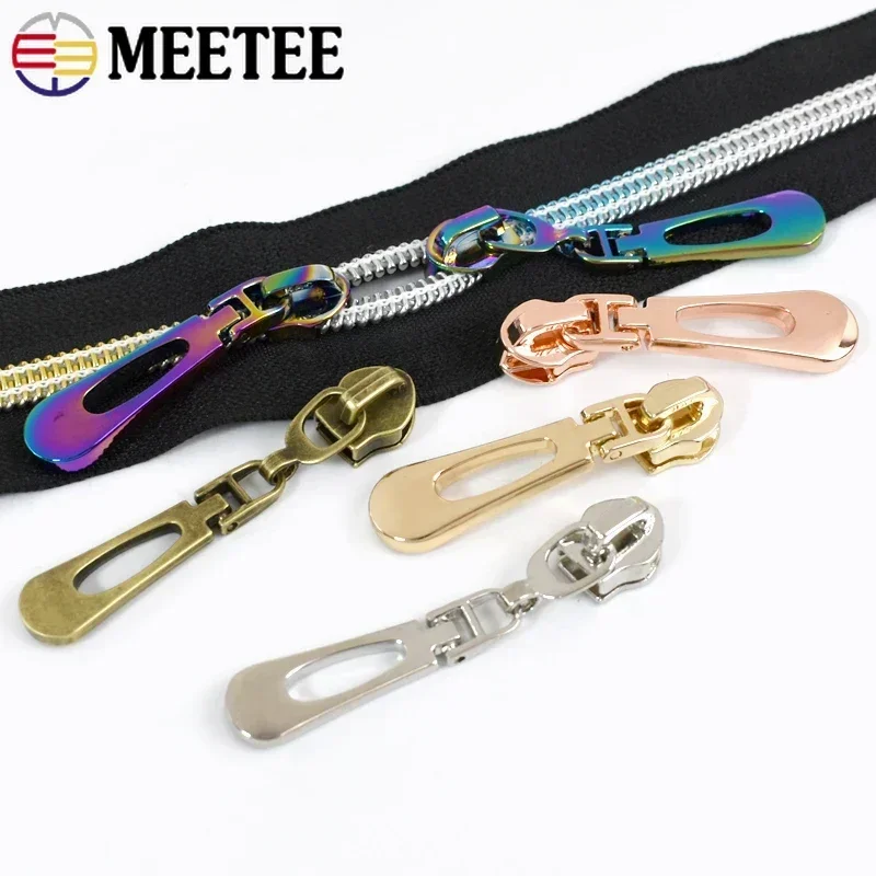 5/10/20Pc Zipper Slider for 5# Nylon Zippers Tape Closure Pocket Zip Head Pull Bag Repair Kit Replacement DIY Sewing Accessories
