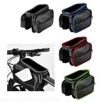 652F Large Capacity Waterproof Bicycles Front Top Tube Pannier Bike Phone Mount Holder Handlebar Bag with Touch Screens
