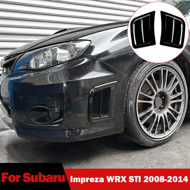 

For Subaru Impreza WRX STI 2008 2009 2010 2011-2014 Front Bumper Air Vent Cover Outlet Side Fender Trim Intake Frame Body Kit