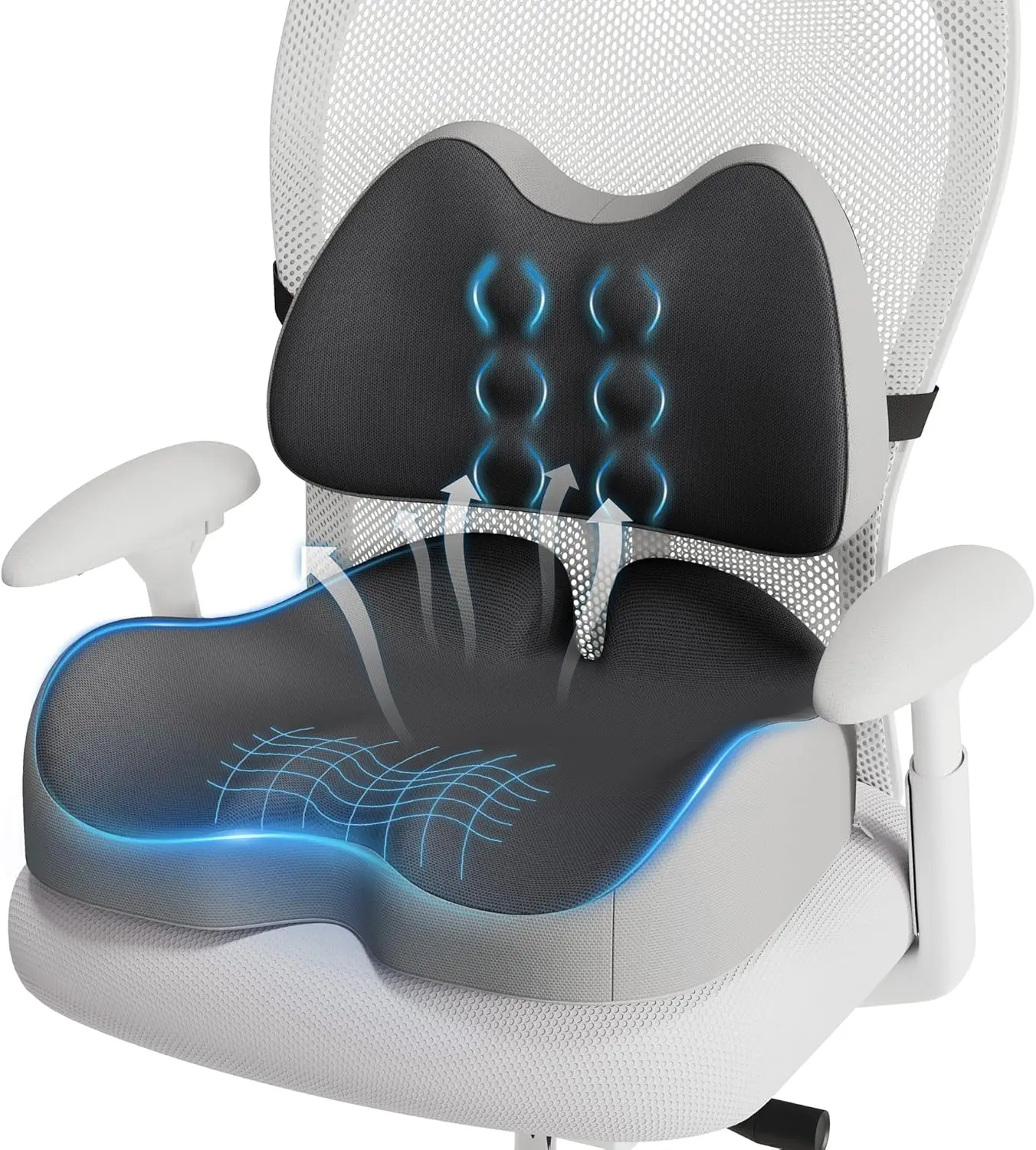 

Большая подушка для сиденья из пены с эффектом памяти для облегчения боли при ишиасе, поддержки копчика в офисном кресле, автомобиле, дома - комфорт и снятие давления