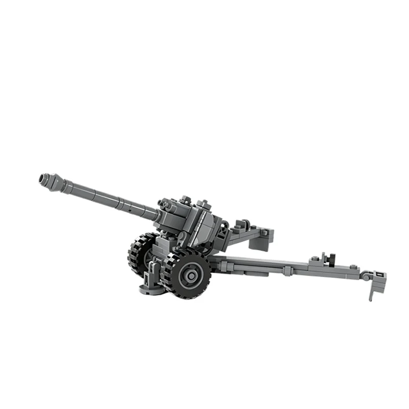 D-20 Military Towed Howitzer Model MOC Building Bricks War Equipment Modular Technology Gifts Holiday Assemble Toys Suit Display