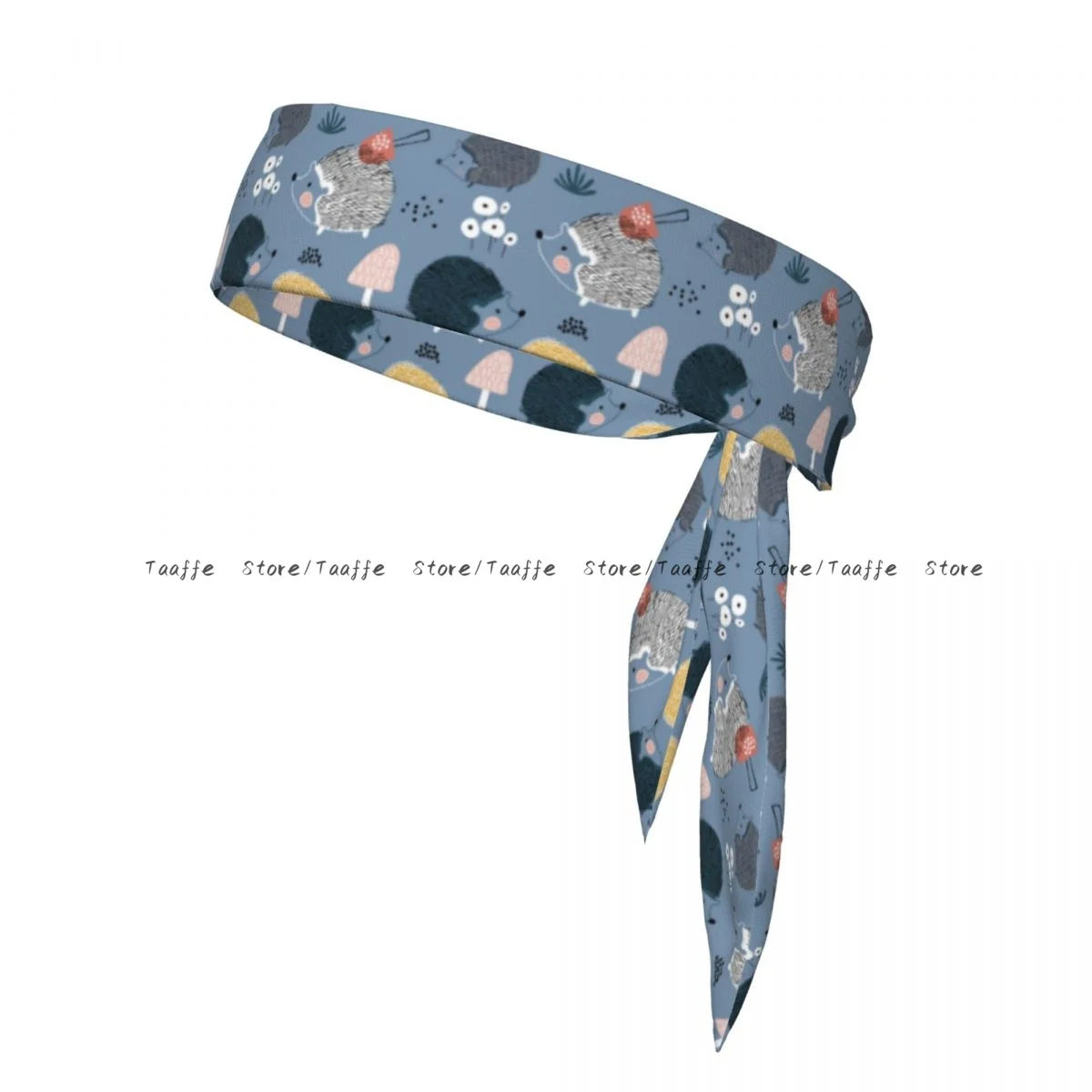 

Cute Hedgehogs And Mushrooms Bandanas Hairband Head Tie Sports Headband for Running Tennis Karate Athletics Brief Style