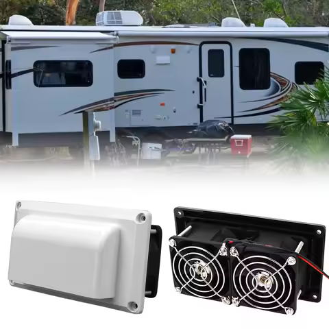 Car Accessories 12V 25W Caravan Side Air Vent Ventilation Exhaust Fan for Camper Trailer Motorhome Boat Marine Yacht